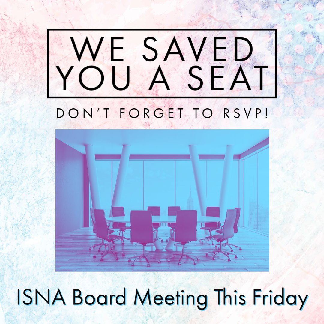IndianaNurses's tweet photo. #IndianaNurses, we look forward to having you join us (virtually) this Friday at 11:00 am for our bi-monthly ISNA Board Meeting.
Please RSVP here: https://t.co/9eiw7vrQAN
#ISNANurses #membershipmatters https://t.co/JLeuefribH