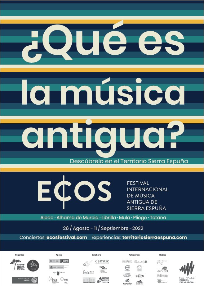 Hasta el próximo día 11  se celebra  ECOS, Festival Internacional de Música Antigua de Sierra Espuña del cual somos patrocinadores. Además, para reducir la huella de carbono del festival ♻️ , los desplazamientos de staff y artistas se realizan con Volvo eléctricos y enchufables.
