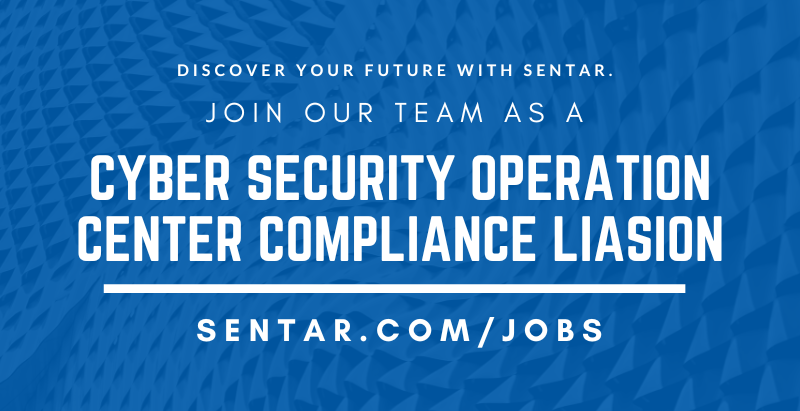 Sentar_Cyber's tweet photo. The Sentar team is looking for dedicated and passionate professionals to join our team as a Cyber Security Operation Center Compliance Liasion in the Northern VA/DC/MD area. 
Apply here:
https://t.co/nry6O7m1Og
#TeamSentar https://t.co/sNlJ8H6WFS