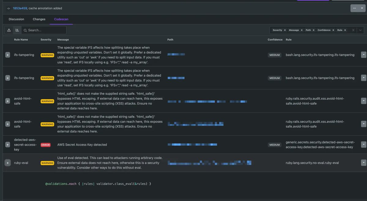 codegiantio's tweet image. Quickly find bugs, run security scans, and enforce security standards with our new Codescan feature. It works without any extra configuration! Learn more -buff.ly/3wymZbo. 

#DevOps #SecOps #Codegiant