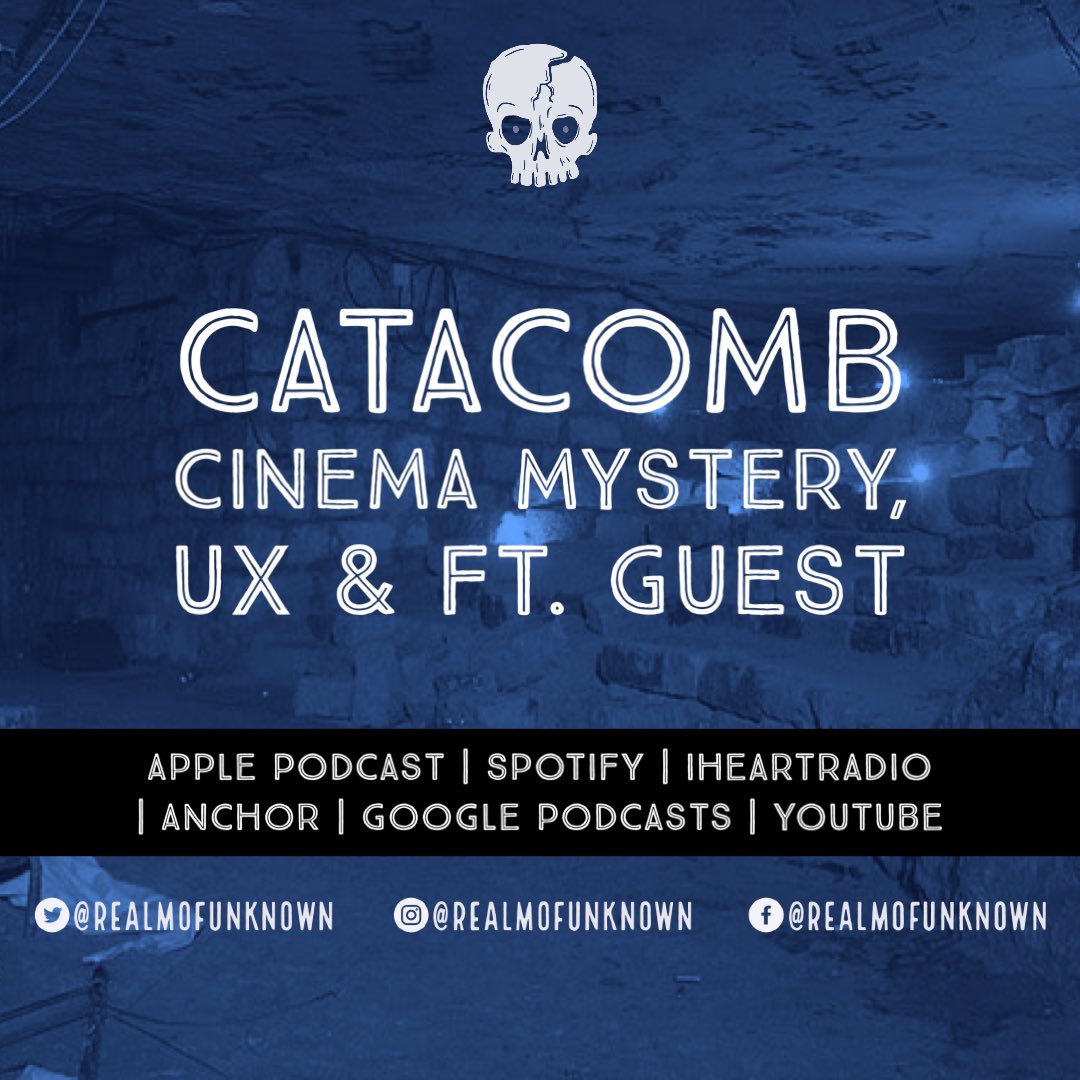 Our newest episode dropped this weekend. This time we’ve got a guest on, my good friend Julie! We discuss the strange Cinema found in the Catacombs in 2004!

apple.co/3AVdHcl

#catacombs #paris #ux #urbanexperience #paranormal #podcast