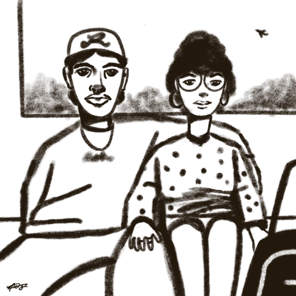 Napwright's tweet photo. RDU love @RDUAirport #illustration https://t.co/6l3bS9dWVx