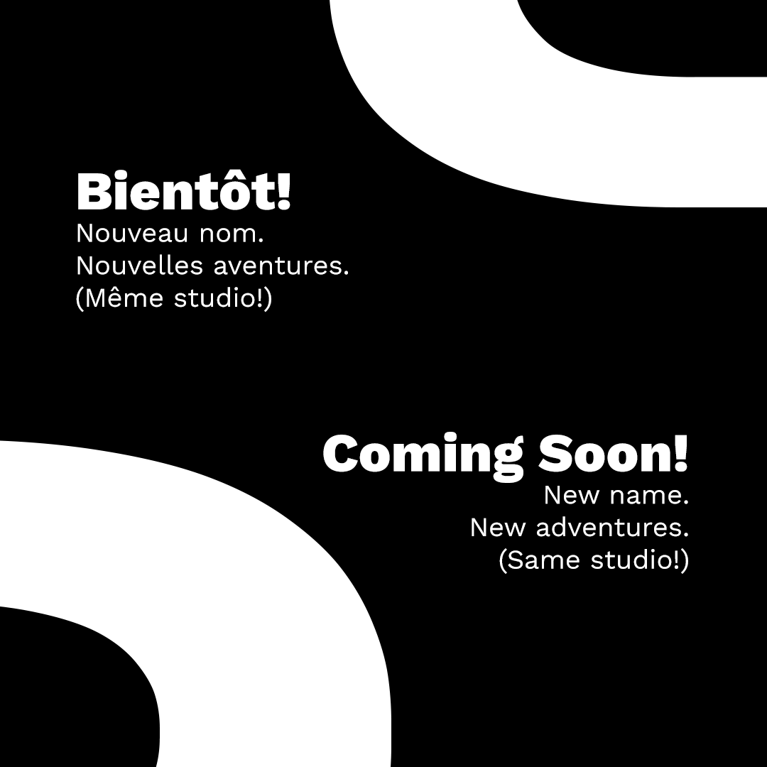 Nous sommes ravi·e·s de rejoindre le Embracer Group  Group et de dévoiler bientôt notre nouveau nom. Continuez de nous suivre, ça va être fantastique !

We are excited to join the Embracer Group and soon unveil our new name. Stay tuned, it's going to be pretty fantastic!