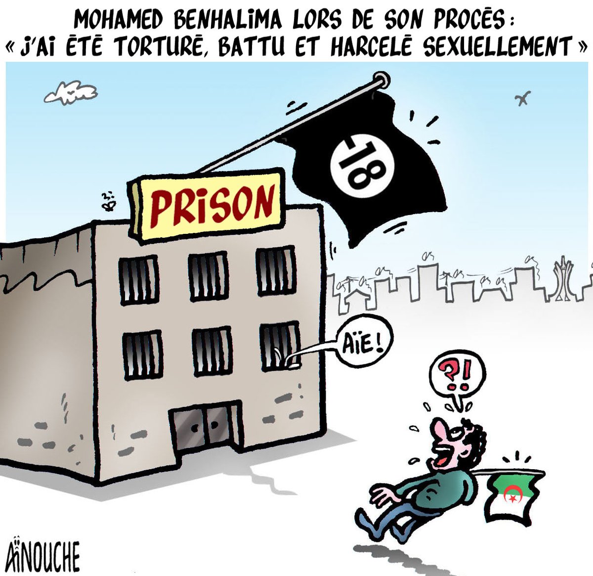 GhilasAinouche's tweet photo. Mohamed Benhalima lors de son procès : « J'ai été torturé, battu et harcelé sexuellement »
#Benhalima #Algerie #Algeria https://t.co/BZKVEre6PY