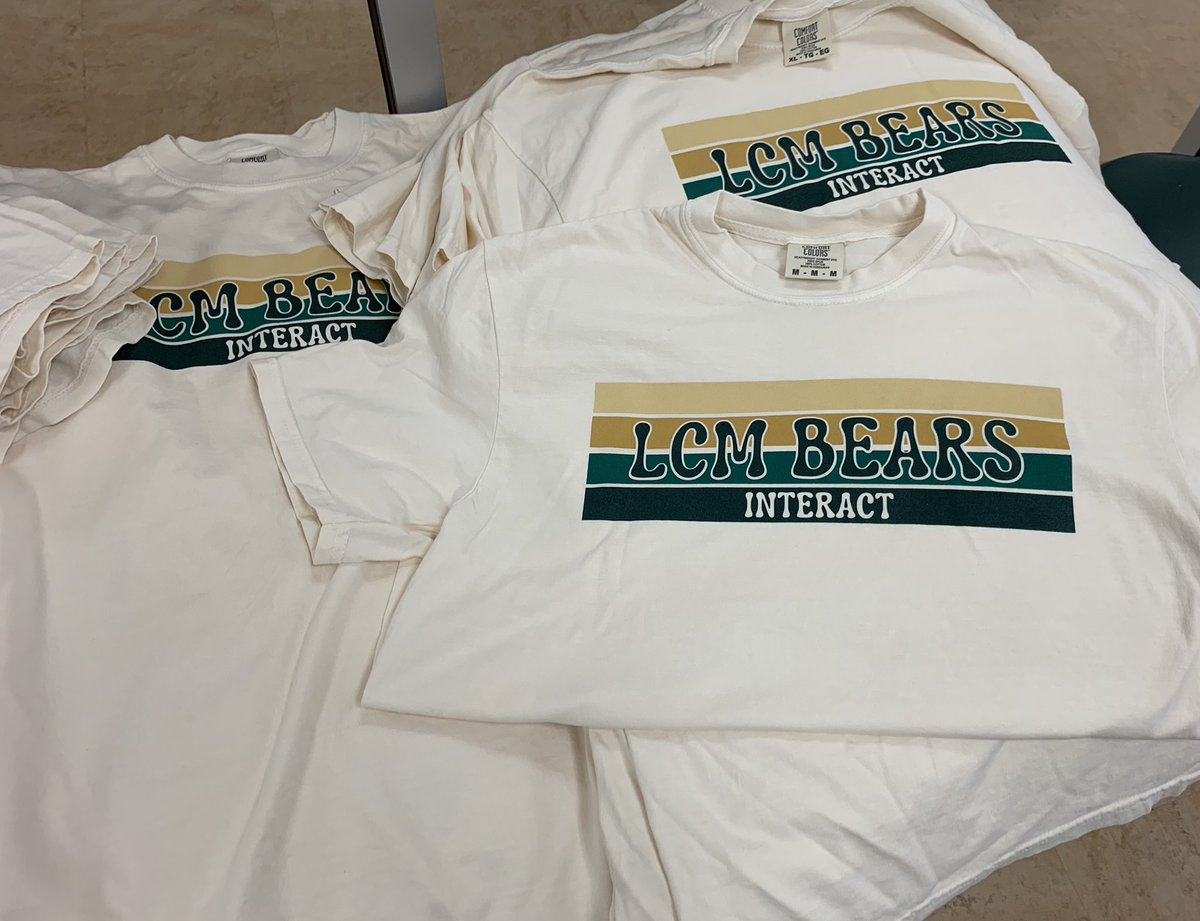 Shirts have arrived in the nurse’s office! It’s not too late to buy one. Please pick yours up today in between classes or during lunch. 😊
$20-ivory Comfort Colors
<a href="/LCMBearFacts/">LCM Bear Facts</a>