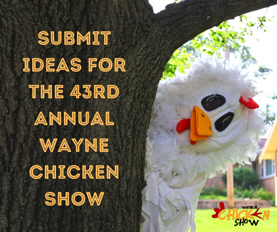 Do you have some egg-cellent ideas for the 2023 Wayne Chicken Show? The Chicken Show Committee is accepting ideas for the 43rd Annual Wayne Chicken Show. You can dm us or submit ideas to info@wayneworks.org. 

Interested in joining? Sign up at this link: forms.gle/EqjKzqjFPsaoaY…