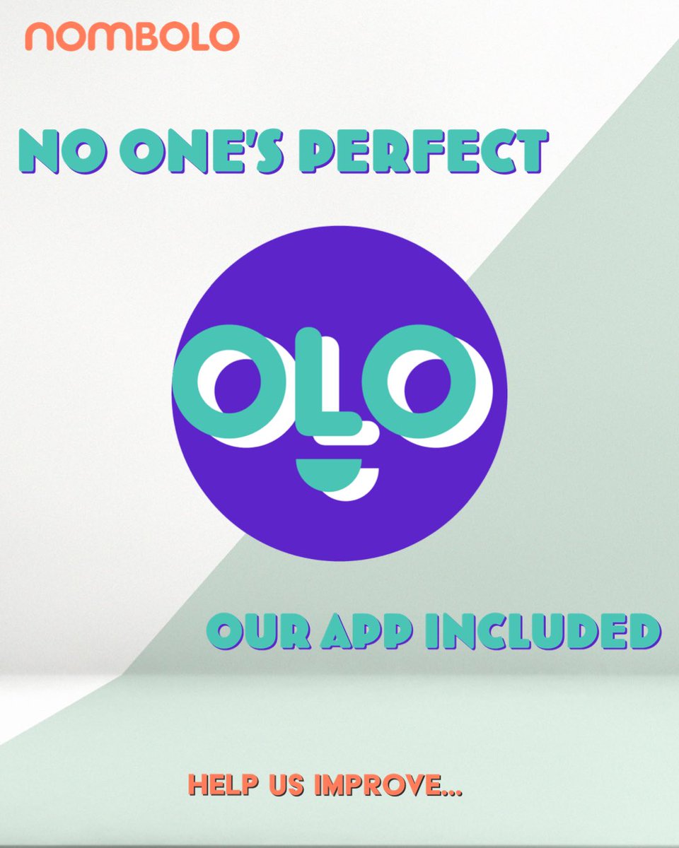 AppNombolo's tweet photo. We are aware of technical difficulties currently plaguing the app. Our team is working hard to fix the bugs, but in the mean time, we ask for your help in reporting bugs while we work toward being the best start-up we can be. 

Let’s move towards “perfection” together!#thanks https://t.co/k8HYJoYIRJ