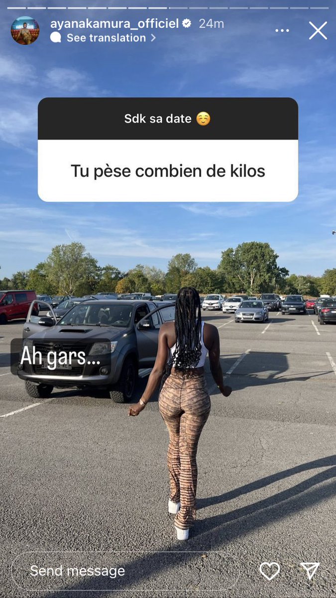 702dc3's tweet photo. Eh aya nakamura elle va me tuer elle est trop drôle 💀 https://t.co/iJxbEy07Ta