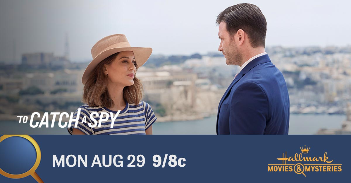 hallmarkmystery's tweet photo. Can an FBI agent and a travel writer solve a murder? Find out tonight at 9/8c on #ToCatchASpy starring @natkelley, @colindonnell, and @pattimurin. #Sleuthers https://t.co/QHrbgVzwfq