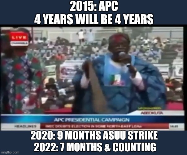 DeGalvanizer's tweet photo. @vanguardngrnews Which chance? #FailedAPC one chance???? https://t.co/Dwg8MH6FL2
