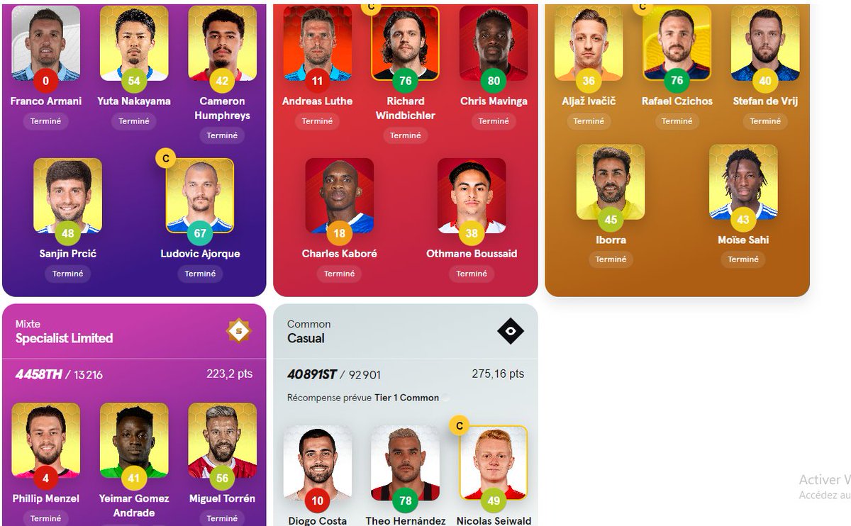 HJSorare's tweet photo. Alors ce premier weekend avec les nouveau score ? perso 2 goal qui ont fait 10 sur 3 une bonne gw de mon coté 😅et vous plus de réussite https://t.co/mG0lqx4Obn