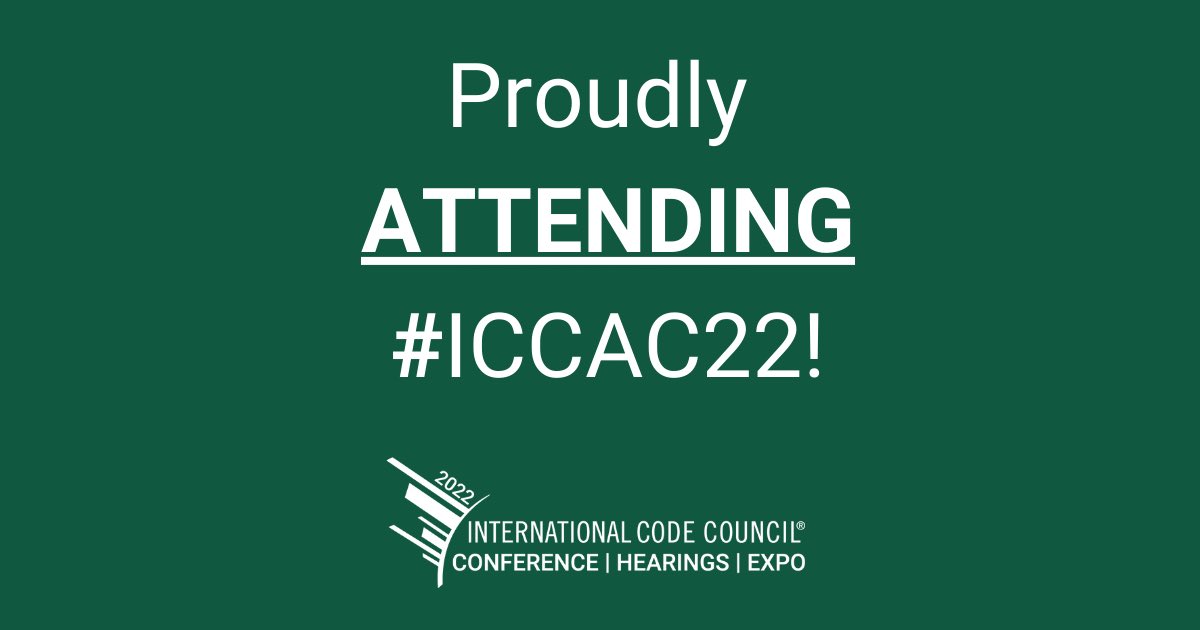 👏 I am excited to be attending the @International Code Council Annual Conference #ICCAC22 in Louisville, Kentucky from September 11-18! Ensuring safe, affordable, and sustainable communities and buildings worldwide. I hope to see you there! iccsafe.org/conference