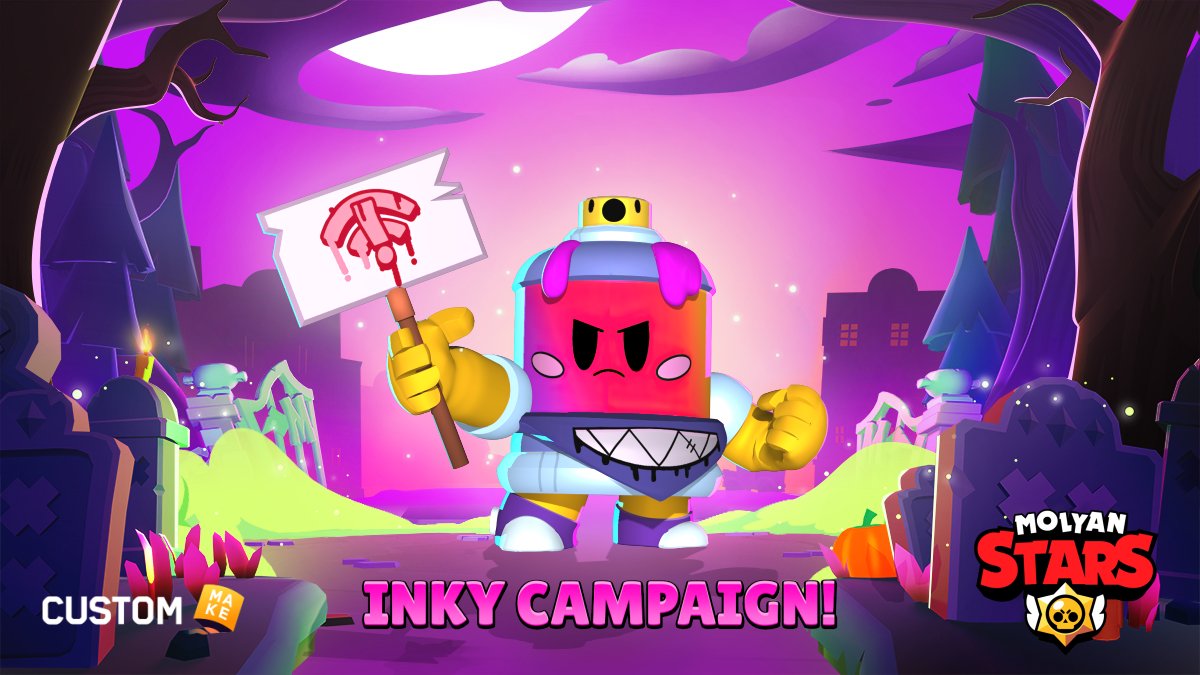 MolyanStars's tweet photo. We present you our new Custom Make Campaign: Inky in a Magic Land!🪄

Create ur skin based on a Magic theme!✨

You can upload this skin on our discord server!

Enjoy!❤

Discord: https://t.co/8Qyht6qW3A

#BrawlStars #SupercellMake #CustomMake #MolyanStars #Inky #inkyinamagicland https://t.co/gbt7ry3jpR
