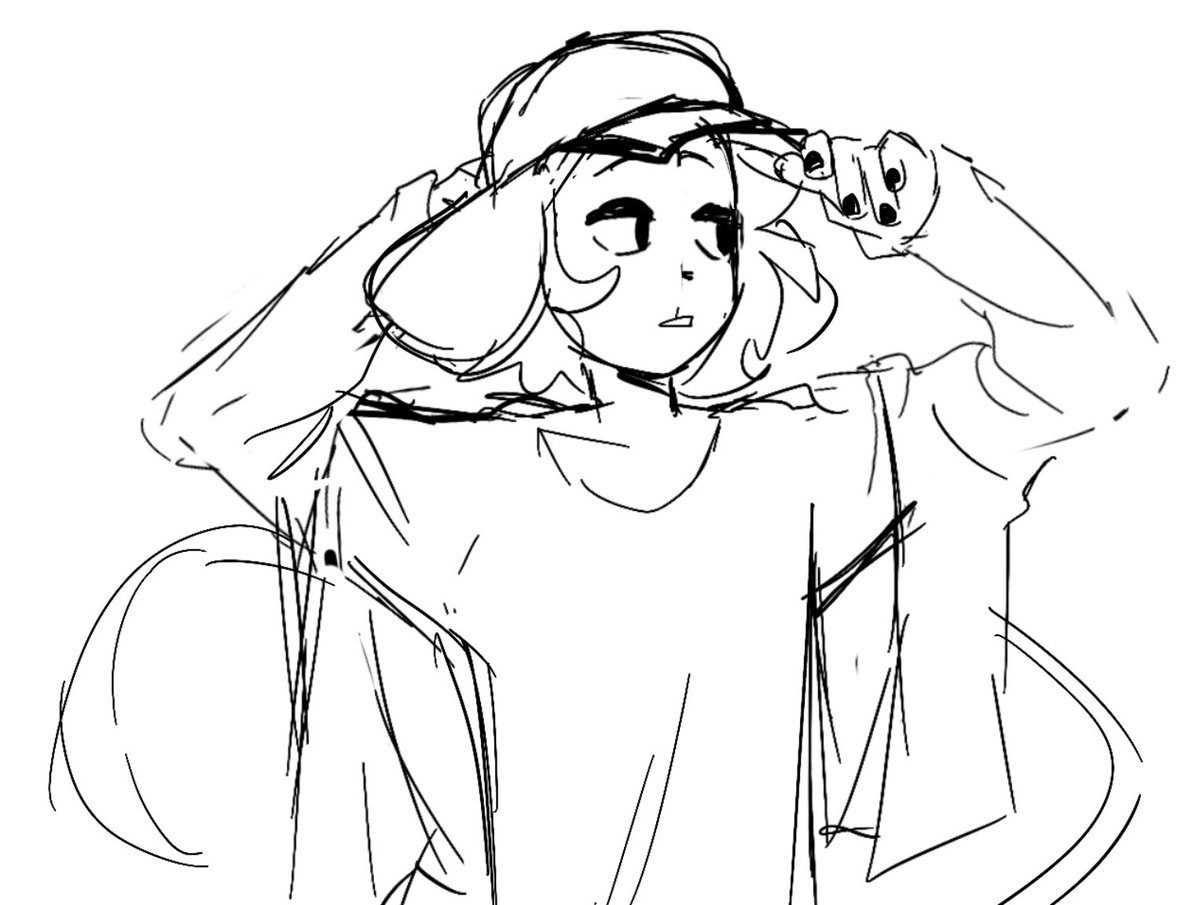 gemtrovert's tweet image. Rough sketch of my ratian, been awhile since I’ve drawn him