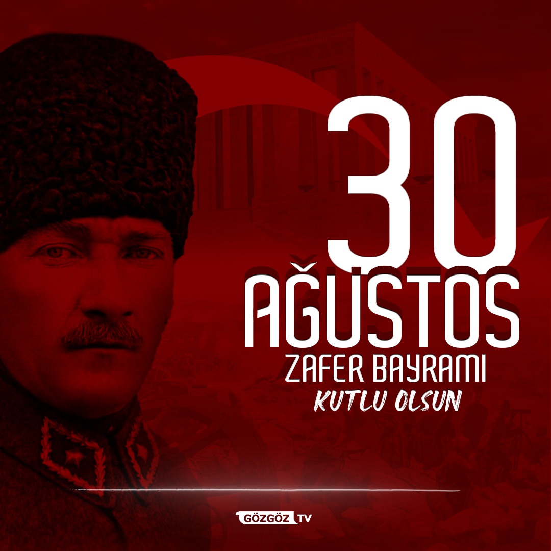 Başta Ulu Önder Mustafa Kemal Atatürk ve silah arkadaşları olmak üzere tüm şehitlerimizi saygı ve minnetle anıyoruz.

30 Ağustos Zafer Bayramımız Kutlu Olsun!🇹🇷🇹🇷🇹🇷🇹🇷

#Göztepe #GözGözTv