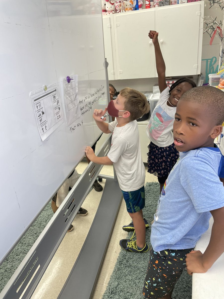 MWhiteMES's tweet photo. We started #buildingthinking #classrooms in math today. Groups worked at vertical surfaces to see how many squares were in the picture. Then we did a gallery walk and revised our work. https://t.co/dMRc2Brm4G