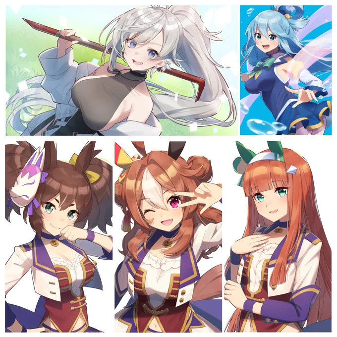 7・8月に描いた絵です!今月はSkebにチャレンジ出来て楽しかった#今月描いた絵を晒そう 