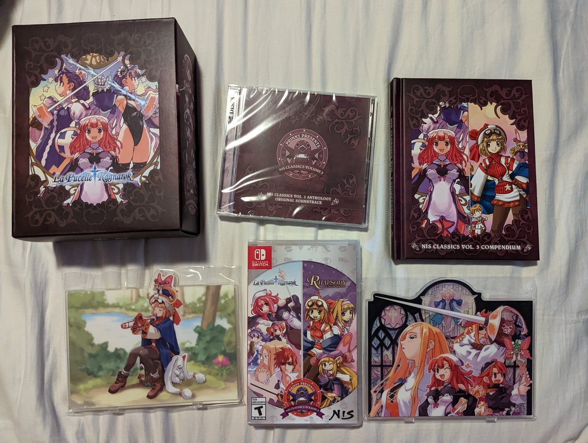 CailinRedtail's tweet photo. I'm SCREAMING! 
My two all time favorite RPGs got rereleased on switch on an absolutely gorgeous collectors set. 
La Pucelle: Tactics (JP PSP/PS2) and Rhapsody A Musical Adventure! (PSX).

Thank you @NISAmerica for making this girl so so SO happy today! https://t.co/iXVZxyypP8