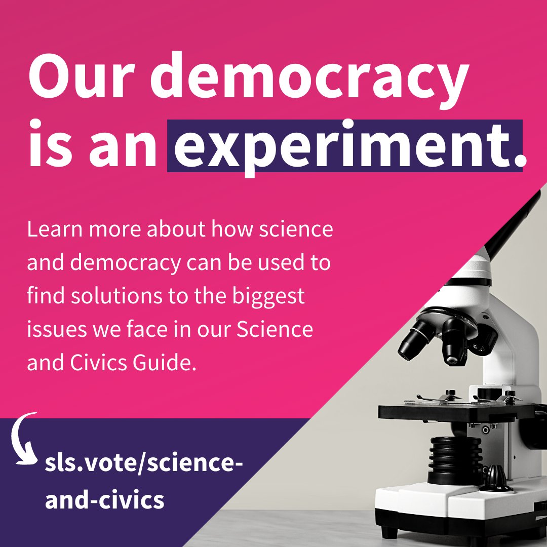 March for Science NYC (@sciencemarchnyc) on Twitter photo NEW: Science + Civics Guide from <a href="/SLSVCoalition/">Students Learn Students Vote Coalition</a> & <a href="/SciRising/">Science Rising</a> on how to communicate the connections between science, scientists, and democratic engagement.
sls.vote/science-and-ci… NEW: Science + Civics Guide from <a href="/SLSVCoalition/">Students Learn Students Vote Coalition</a> & <a href="/SciRising/">Science Rising</a> on how to communicate the connections between science, scientists, and democratic engagement.
sls.vote/science-and-ci…