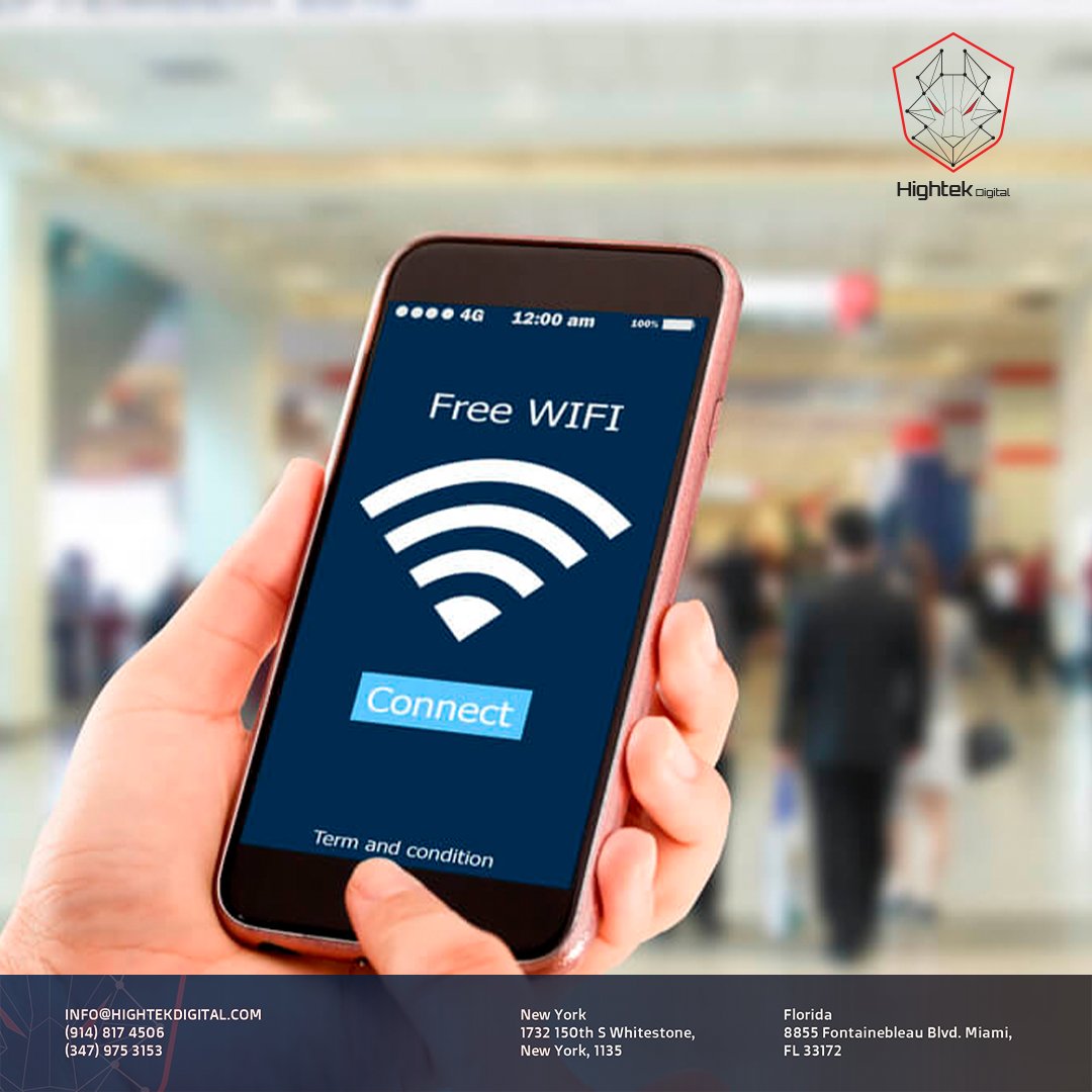 hightekdigital's tweet photo. Muchas veces nos vemos obligados a usar redes wifi públicas gratuitas sin saber las consecuencias que esto puede traer, por eso nuestra recomendación es usar VPNs antes de conectarse a cualquier red desconocida y tratar de no enviar información sensible ni realizar transferencias https://t.co/JntheVvc0z