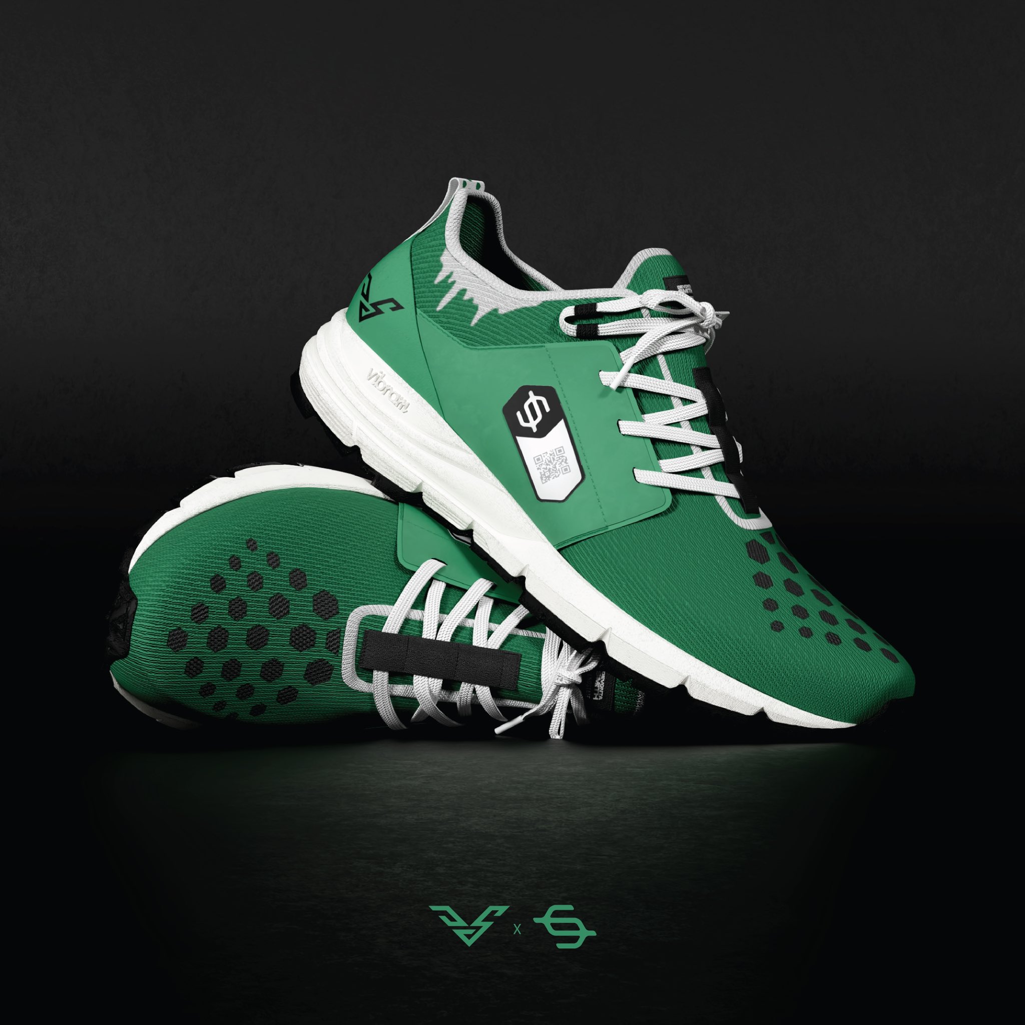 Kelly green sales running shoes