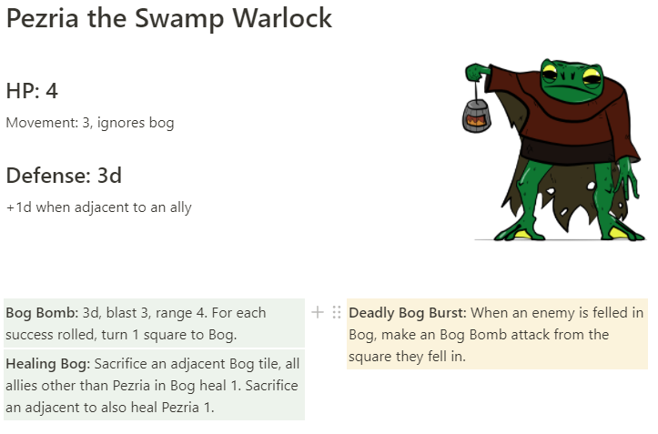 MutantOrchid's tweet photo. Deep in muck and mire is a witch who would burn the swamps to ash before allowing another to claim them. Introducing: Pezria The Swamp Warlock https://t.co/5arndzfGtt