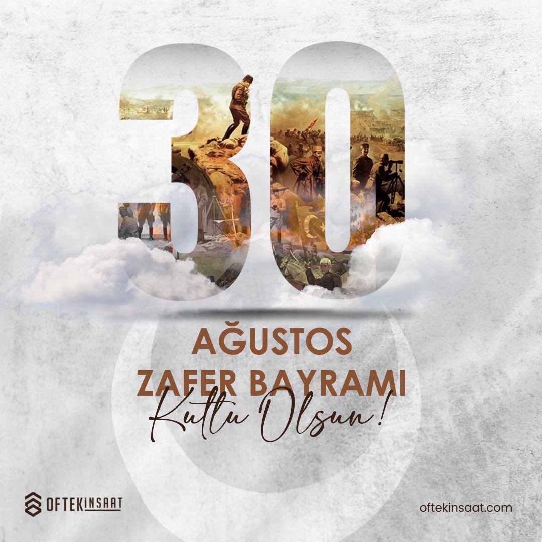 OftekInsaat's tweet photo. 30 Ağustos Zafer Bayramımız Kutlu Olsun!#oftek #oftekinsaat #30Ağustos #ZaferBayramı https://t.co/0qv0ke4DsE