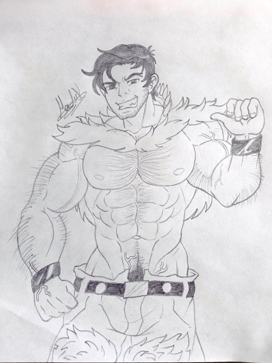 RodoraMarduk's tweet photo. Ahhh! El campeón está aquí
(〃゚3゚〃)👉👈
#beowulfskullgirls #skullgirlsbeowulf #skullgirls #skullgirlsbeowulffanart #fanartdrawing #drawing #traditionalart #pencilart #musclehimbo #pec #hairychest #malewolf #hairymuscle #musclehunk https://t.co/NeT9wzB96D
