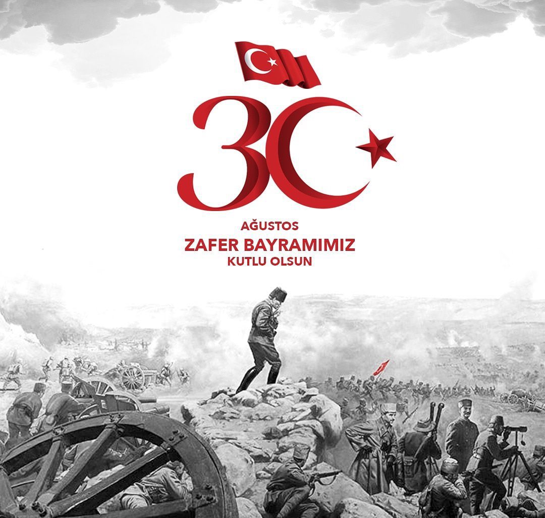 AtikBatman's tweet photo. 30 Ağustos Zafer Bayramı'mızın 100. yılını övünçle kutlarız!

Başta Gazi Mustafa Kemal Atatürk olmak üzere, aziz bayrağımızın özgürce dalganabilmesi için mücadele veren tüm şehit ve gazilerimizi saygı ve şükranla yâd ediyoruz. https://t.co/xfn2e7q4SX
