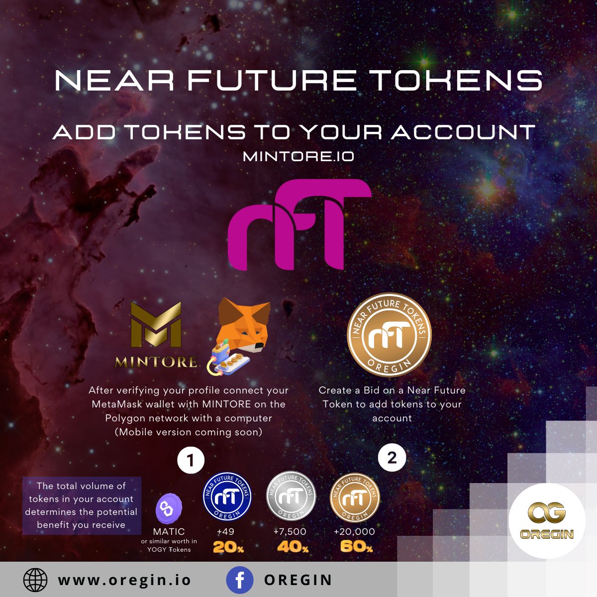 OREGIN_io's tweet photo. Near Future Tokens are a great way to put your tokens to work 🤑 Beat market risks and inflation with a software that is constantly operating with a drawdown of 0.69% 🔔
#NFT #ai #trade #trading #trader #crypto #CryptoNews #blockchain #NFTCommunity #OREGIN #MINTORE https://t.co/8T5Ib4Urrw