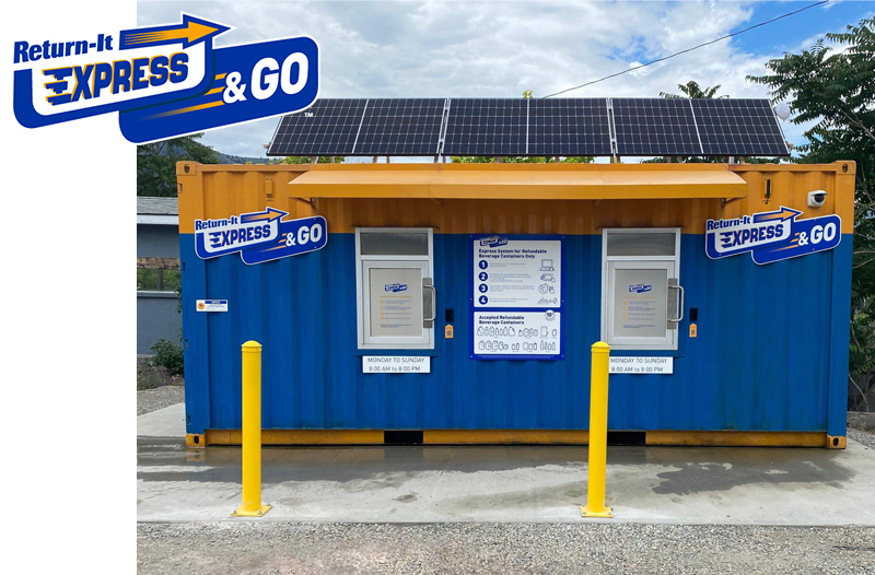 Return_It's tweet photo. Recycling beverage containers just got easier in Keremeos! Drop off your refundable beverage containers at the NEW #ReturnIt Express & Go at 701 7th Ave, Keremeos, BC. Learn more at https://t.co/k5KmAe3H9w https://t.co/PhXdzd9eOf