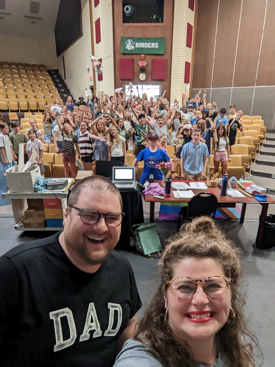 Traditional first day group photo of our multi grade band and chorus! #belonging #smsvt #lsuuvt
