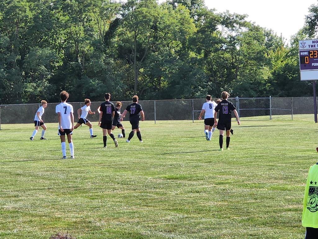 Alex Werth puts <a href="/TheSailorNation/">Vermilion Athletics</a> ahead 1-0 on this kick about 15 minutes in. #SailorNation