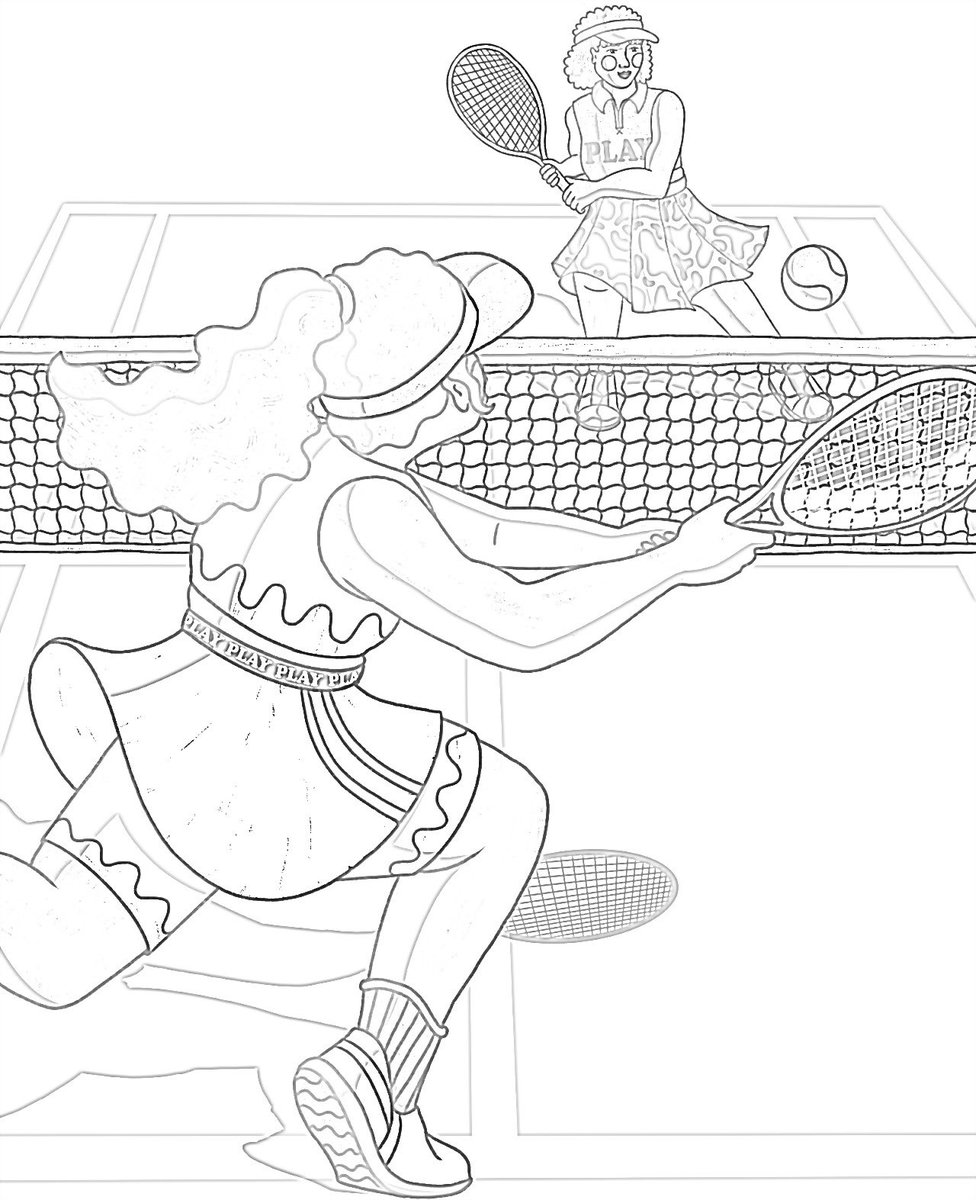 🎨New #ColoringBook Challenge 🎨

#Tennis #NFT by <a href="/rachel__winter/">Rachel Winter (she/they)</a> has been added to our community coloring book! #USOpen

We are releasing 3 #RemarkableMomentsNFTs to 3 community members that enter the Discord #coloring challenge!

opensea.io/collection/hof…

opensea.io/collection/rem…
