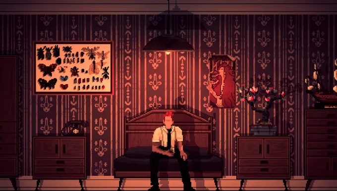 ドット絵サバイバルホラーPvPvEシューター『HELL IS OTHERS』10月20日リリース-唯一の友"盆栽"のために血を求める血を求め、死闘を繰り広げます。 