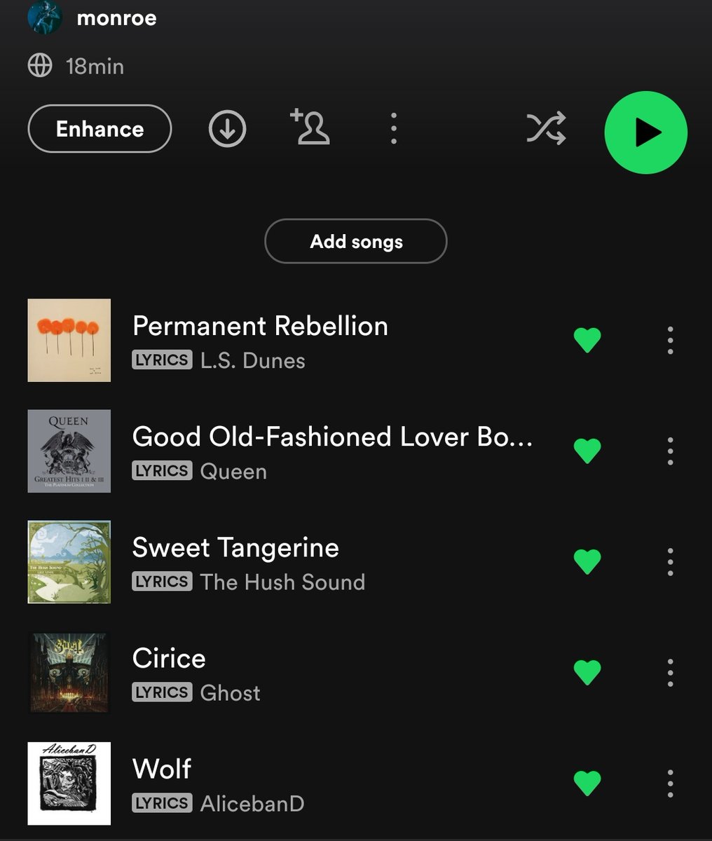 kissmybttry's tweet photo. #LSDunes #AlicebanD #Queen #TheBandGhost #Queen
@OdetoFrnk here's my playlist! https://t.co/xelVy51sMv