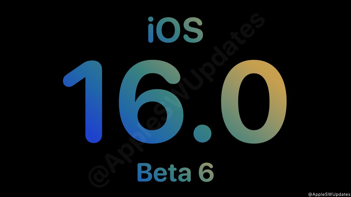 iSWUpdates's tweet image. iOS 16.0 Public Beta 6 (20A5358a) has been released. #iOS16 #iOS16PublicBeta6