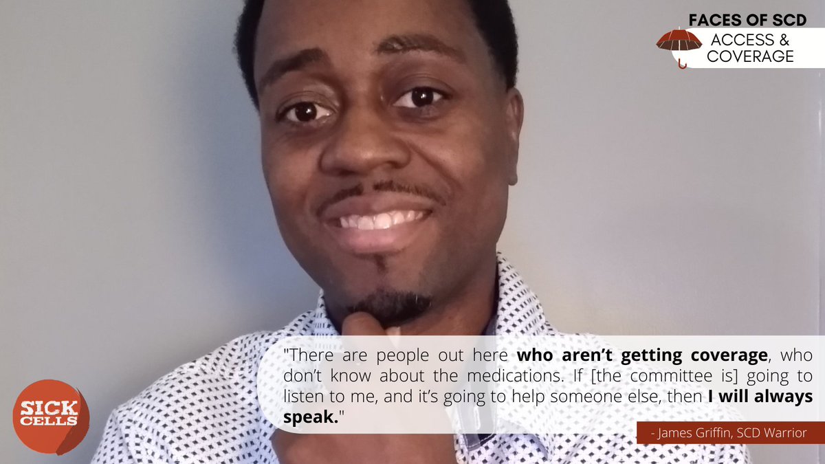 SickCells's tweet photo. Sick Cells' Ambassador, James, reflected on the importance of advocacy:

“There are people out here who aren’t getting coverage, who don’t know about the medications. If [the committee is] going to listen to me, and it’s going to help someone else, then I will always speak." https://t.co/q5lIqOhge3