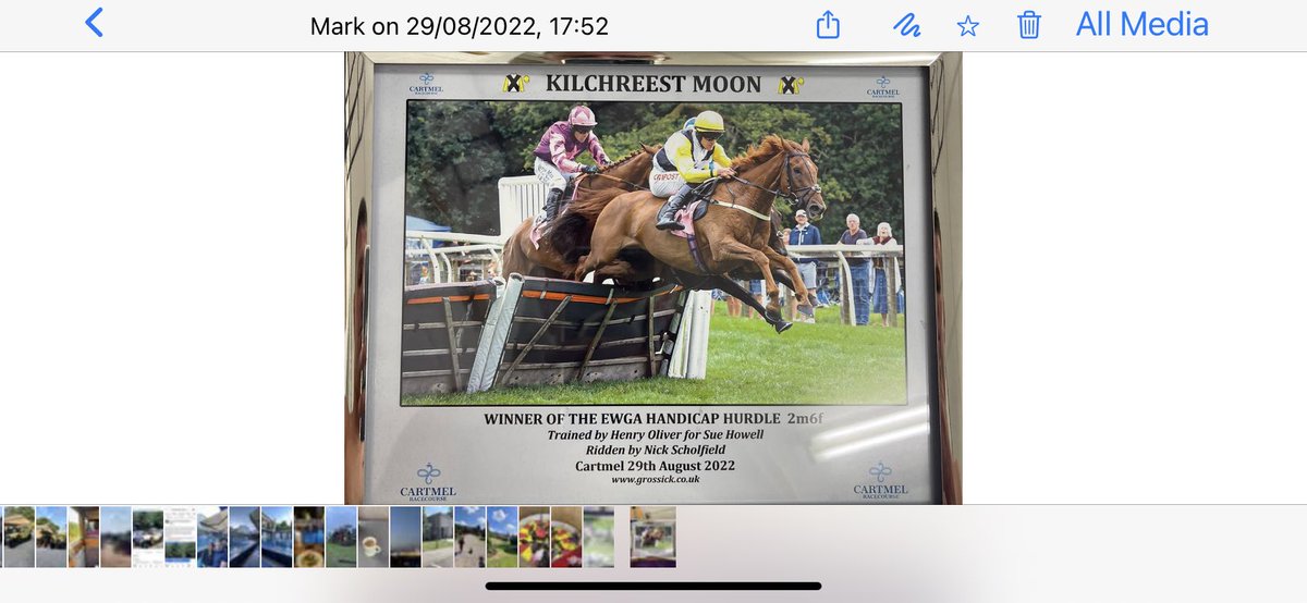 sue_howell14's tweet photo. Great training performance by ⁦@HJOliverRacing⁩ and outstanding ride by Nick Scholfield with Kilchreest Moon (Alfie Moon) in the EWGA handicap hurdle at Cartmel Races. Alfie was Henry’s last winner at his previous yard and 1st winner from his new yard and many more to come https://t.co/NZrERTTesp