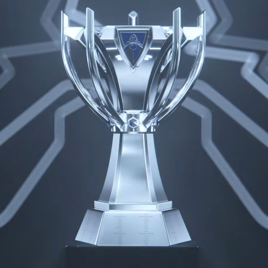 VeraxEsports's tweet photo. What ya'll think? I like the old one more tho, gives more championship vibes. #NewTrophy #lolesports 
 Old                     New https://t.co/lX84EbnLvD