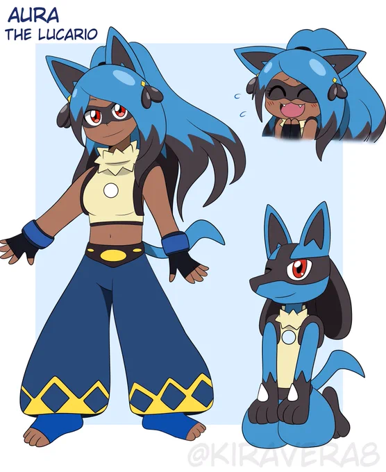 redesigned two pkmn gijinkas for fun ^-^ 
