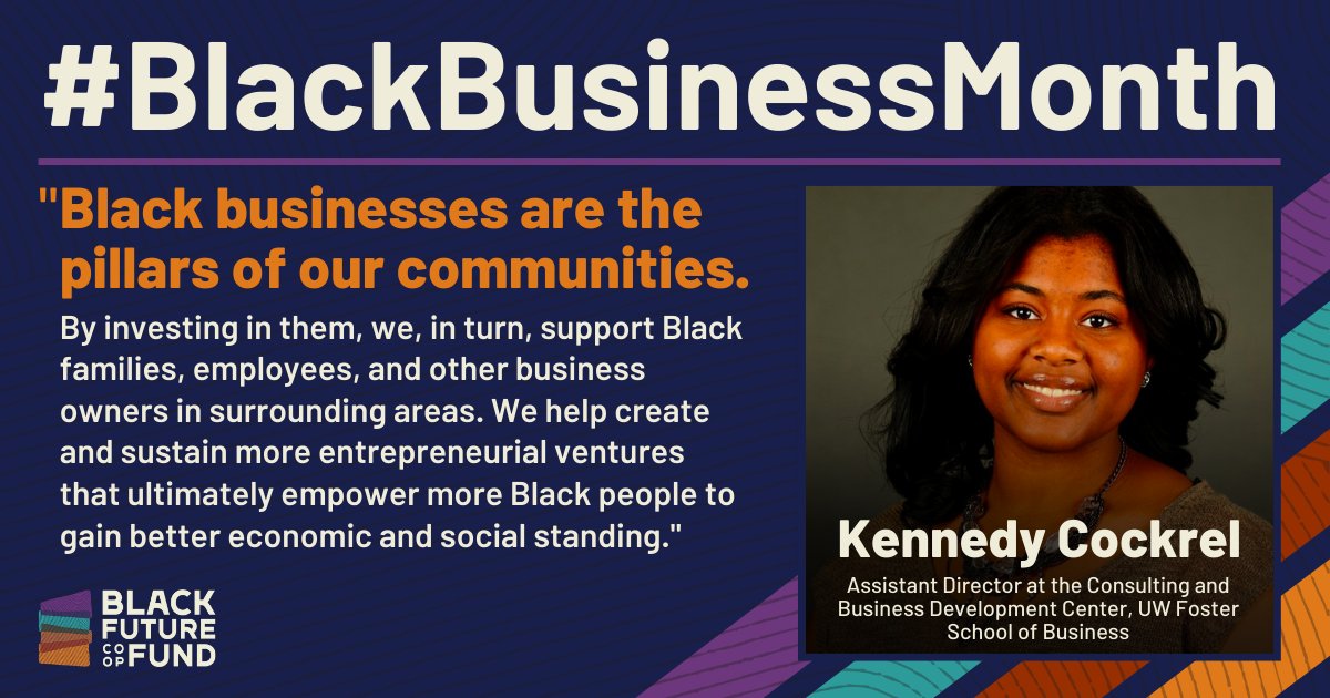 BlackFutureWA's tweet photo. Last June, we announced a partnership with @UW_Consulting &amp; @BankofAmerica to build the generational sustainability of Black businesses.

Here's a look back at what Black enterprises &amp; building wealth in Black communities can do: https://t.co/ADLD2jfwan #BlackBusinessMonth #WA https://t.co/e0ED3qTO6Y