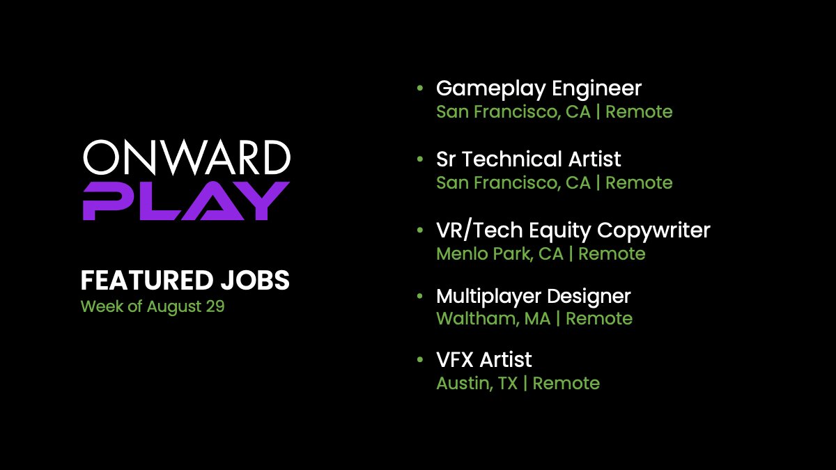 OnwardPlay's tweet photo. We’ve got plenty of #gamingjobs that are WRONG for you. What sets us apart from others is we’ll help you find the one that’s RIGHT for you.

Check out these and all of our exceptional jobs at https://t.co/A1ufUhZEGl. 
#GamingCareers #JobsinGaming #GamingIndustry #WFH #ApplyToday https://t.co/ZsYmE67u5r