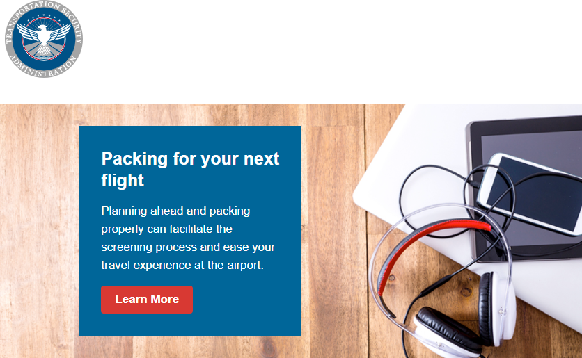 Need a website address with tons of travel information? Well, look no further than our tsa.gov webpage. You’ll find a bunch of TSA resources all at the click of a mouse. Discover what it’s all about here: bit.ly/2XmAbi5 #TSAResources