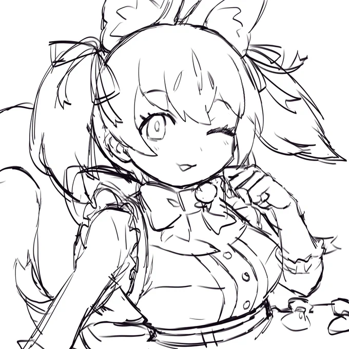 ラフ描いてたらめちゃくちゃお腹すいてきた!寝る! 