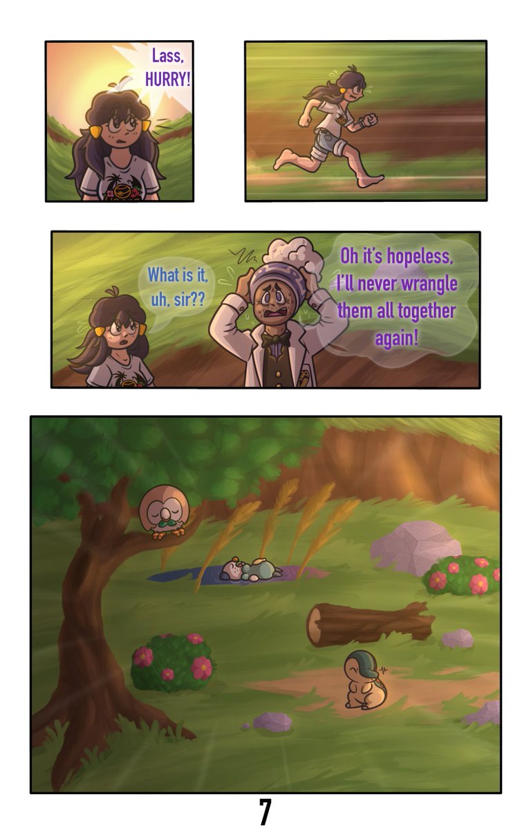 DailyDawn150's tweet photo. Amnesiac Akari Chapter 1 Page 7
The girl catches up to the Professor.
#pokemon #legendsarceus https://t.co/pGwPkCZvF3