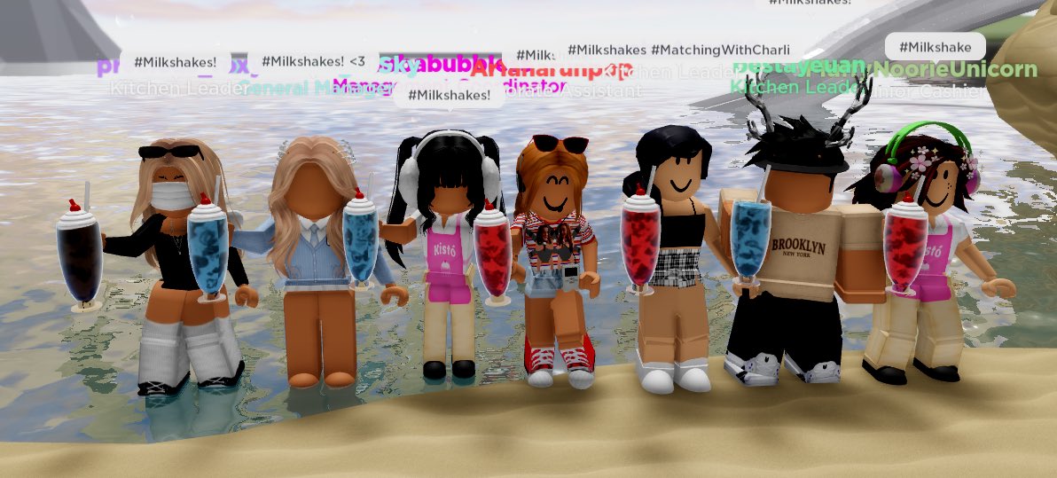 KistoRoblox's tweet image. 🧉| Recently, we asked a group of staff members what their favourite milkshakes were. Here was the result!

📸 Credits: bobabubbIess
#kisto #kistoroblox #roblox #robloxcafe