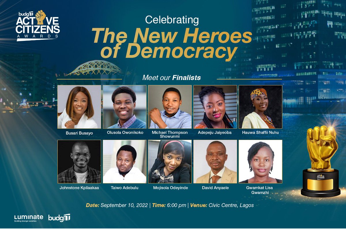 We join <a href="/budgitng/">BudgIT Nigeria</a> to say a big congratulations to everyone who made the Active Citizens Awards shortlist. Celebrating people making tremendous impacts is a big deal. We can’t wait for what the future holds for these bright minds.
#transparency #accountability #budgitng #budgitgh