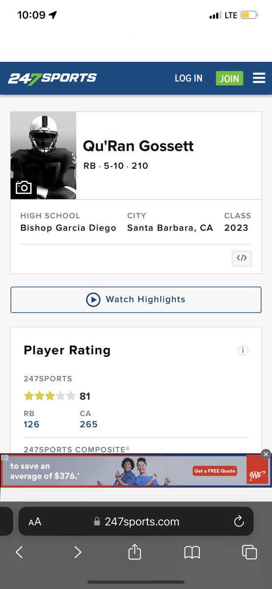 quran_gossett's tweet photo. proud to say i have received my 3rd star 🙏. thank you @247Sports @GregBiggins @BrandonHuffman @CoachSkin @TomCrawfordHC @bdhs__football https://t.co/Bzzbuk64Kw