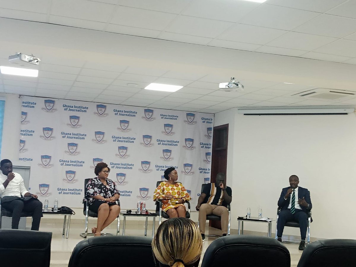 iamrjay12's tweet photo. As part of SRC week celebration,GIJ alumni’s come home to tell their success story and encourage students to take up more entrepreneurial opportunities than looking for white color jobs.@TDzineku @kodwoboateng https://t.co/IpllO5Ohoj